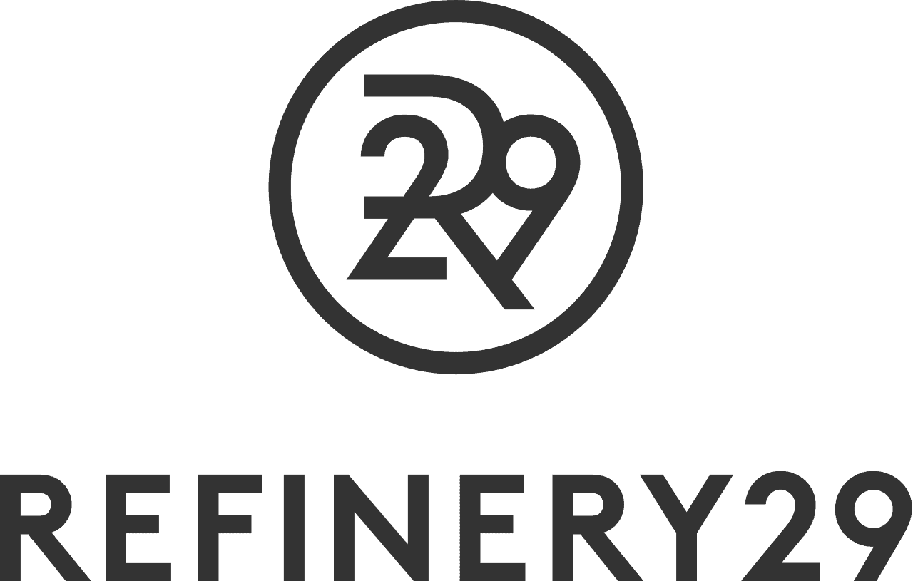 The image displays the Refinery29 logo, featuring the number "29" within a circle above the text "REFINERY29" in bold, uppercase letters.